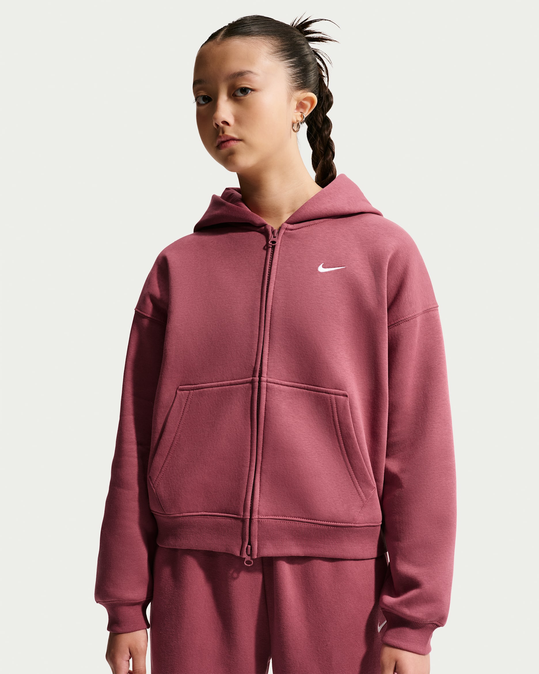 Nike Sportswear Studio Fleece Oldrr Kids' (Girls') Oversized Full